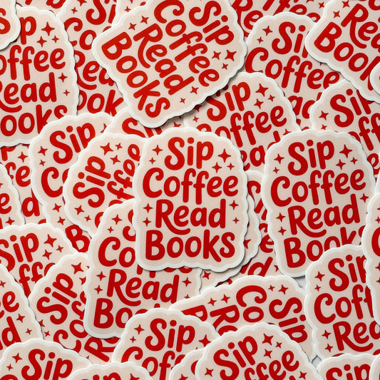 Coffee & Books Sticker